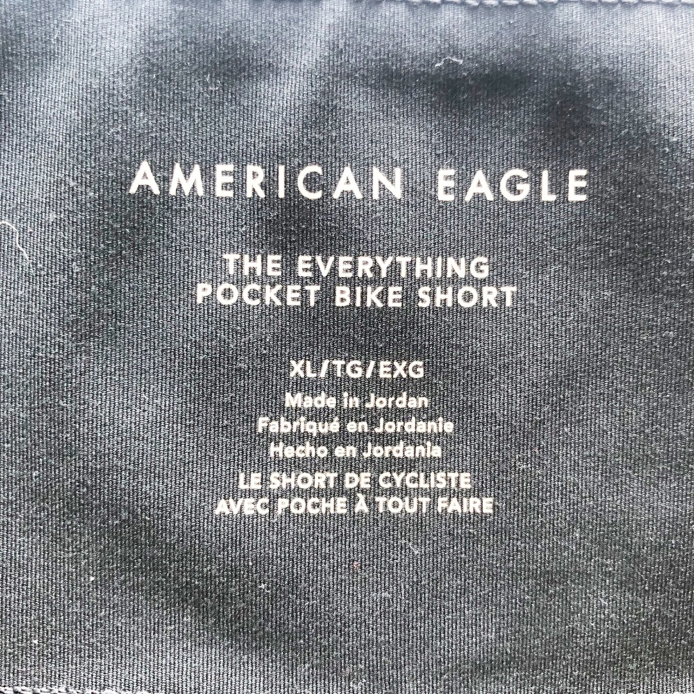American Eagle Shorts Womens XL The Everything Pocket Bike Black High Waisted - Picture 4 of 9